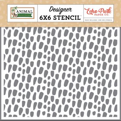 Echo Park Animal Kingdom Stencil - Safari Skin